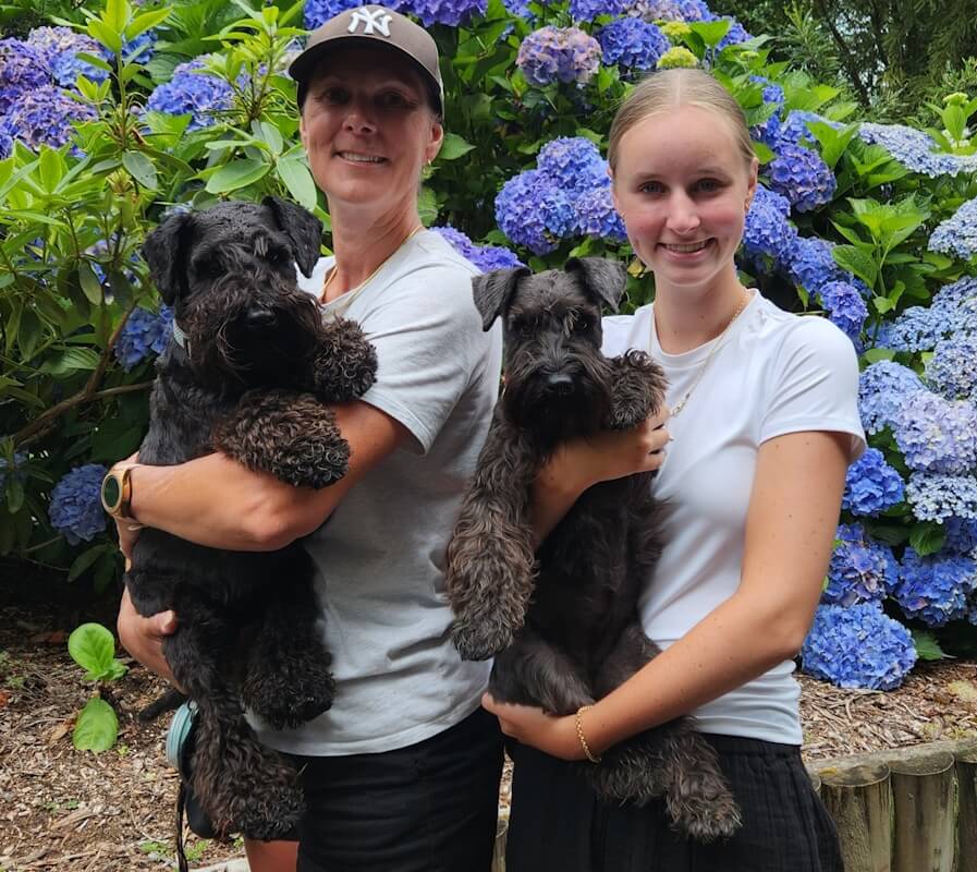 <b>TIGGY & CHERRY</b><br>Stephanie Reid, Softpaw Dog Grooming, Wellington